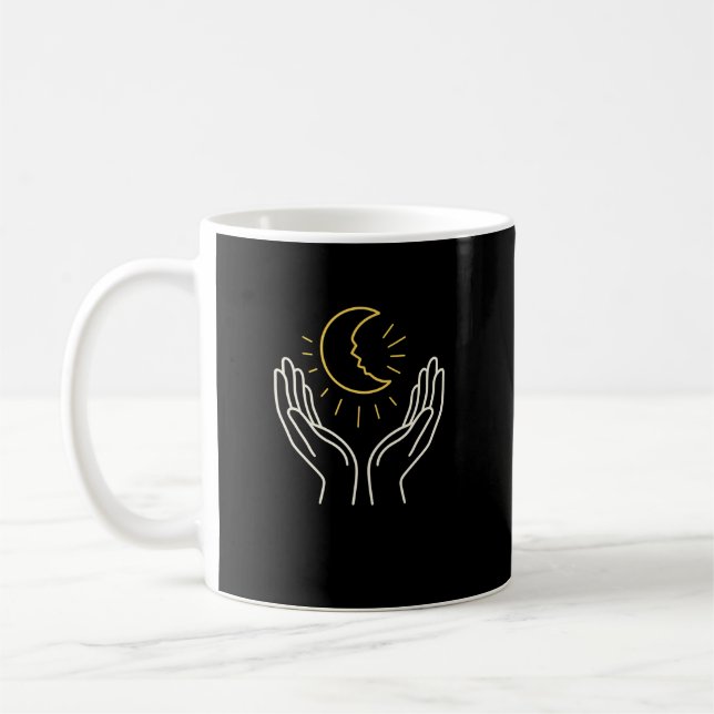 Mug Healing Moon in Hands • Emotional Recovery & Inner (Gauche)
