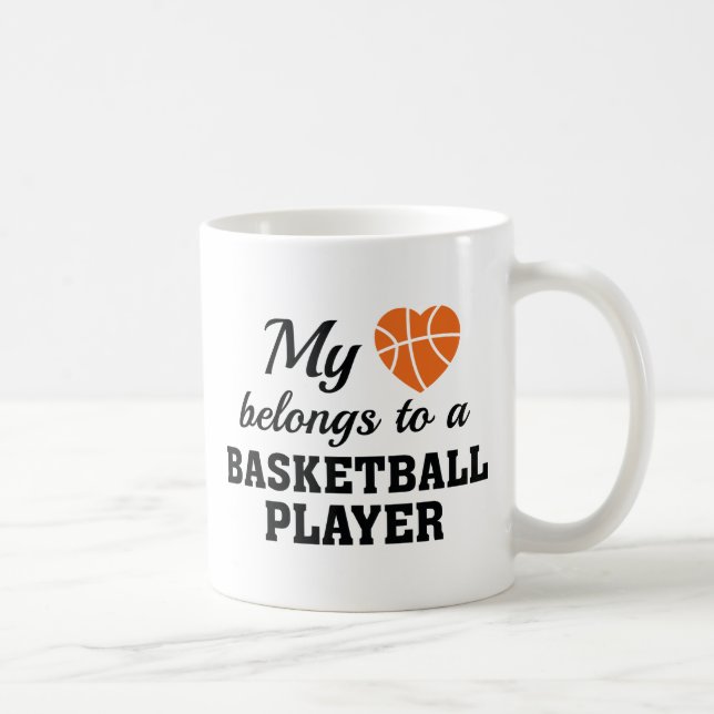 Mug Heart Belongs Basketball (Droite)