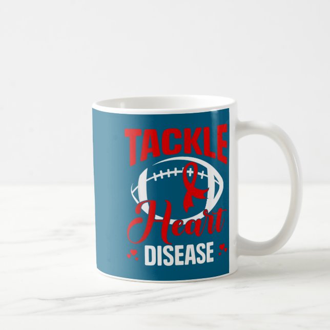 Mug Heart Disease Awareness Red Heart Tackle Heart Dis (Droite)