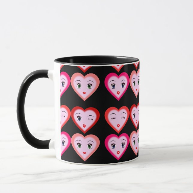 Mug Heart Emoji Emoticons Mode (Gauche)