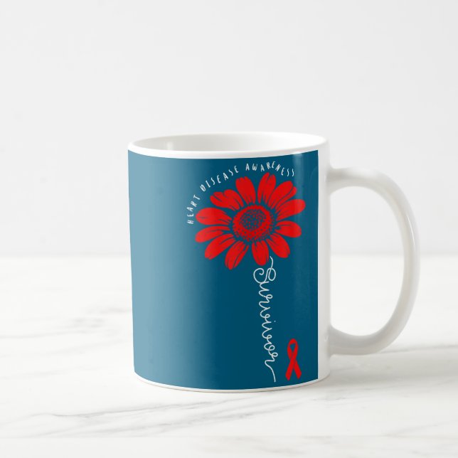Mug Heart Health Survivor Heart Disease Awareness Chd  (Droite)