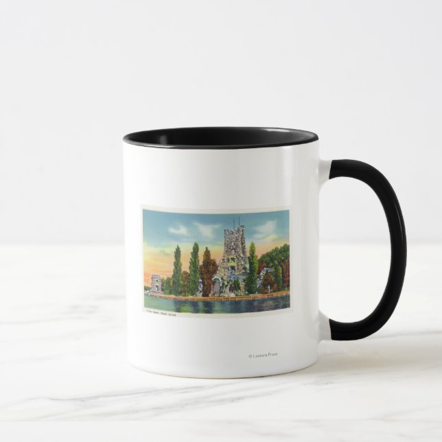 Mug Heart Island Vue sur la tour Alster (Droite)