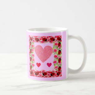 Mug Heart Ladybugs