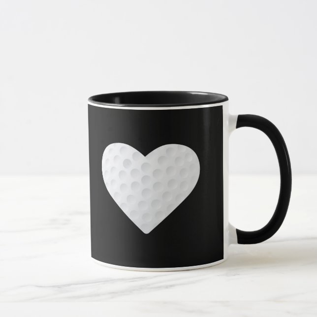 Mug Heart Love Et Live Golf (Droite)