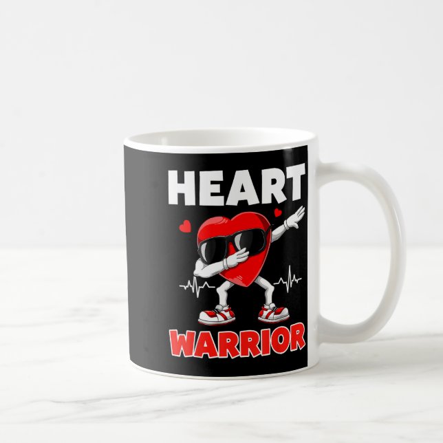 Mug Heart Warrior Heart Disease Awareness Month Red He (Droite)