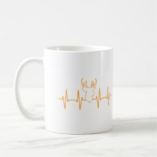 Mug Heartbeat Deer Funny Deer Hunting For Hunter