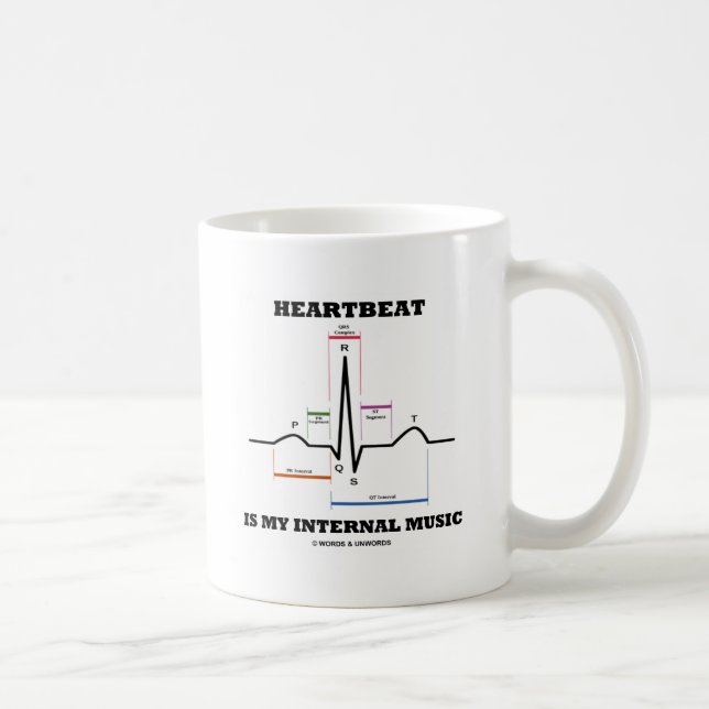 Mug Heartbeat Is My Internal Music (ECG/EKG) (Droite)