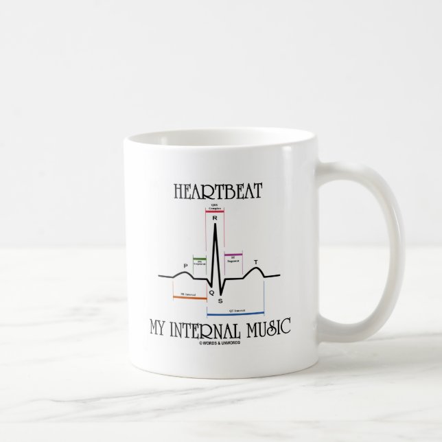 Mug Heartbeat My Internal Music (ECG/EKG Heartbeat) (Droite)