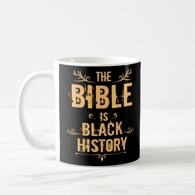 Mug Hébreu Israélite La Bible L'Histoire Noire Mens (Gauche)
