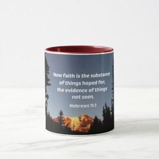 Mug Hébreux 11:1 La foi est la substance des choses