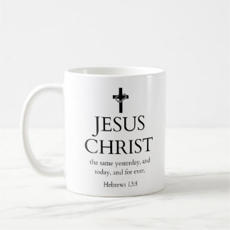 Mug Hébreux 13:8 KJV Jésus-Christ pour toujours Verset