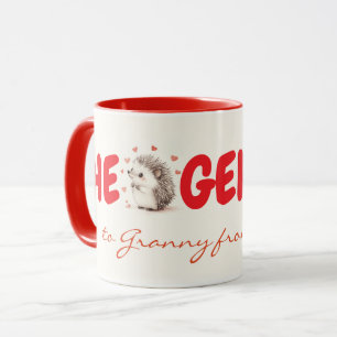 Mug Hedgehugs ! Cadeau Personnalisé Pour Grand-Mère,