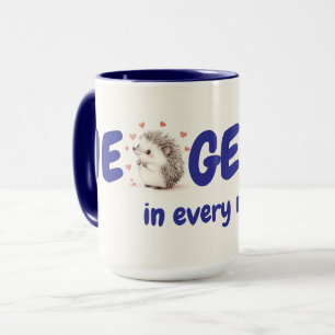 Mug Hedgehugs ! Café Hérisson 15 oz, Cute Personnalisé