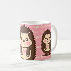 Mug Hedgie Love Cute Hérisson Au Coeur Rose