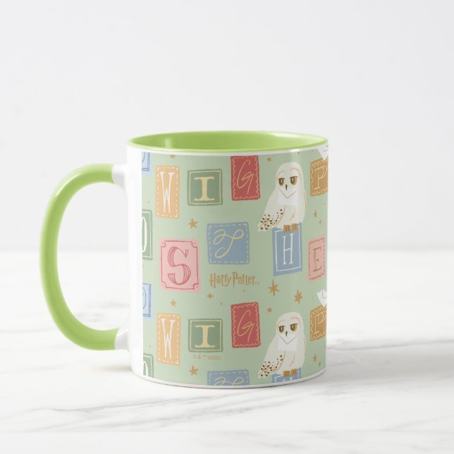 Mug Hedwig Post Letter Block Pattern (Gauche)