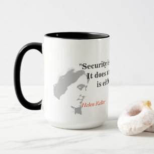 Mug Helen Keller Cite Sur La Sécurité
