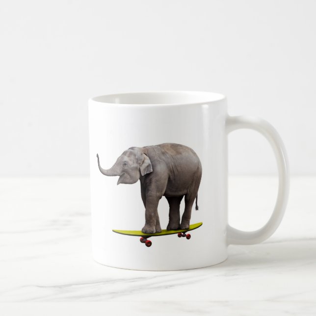 Mug Héléphants de skateboard (Droite)