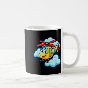 Mug Hélicoptère de dessin animé jaune mignon hélicoptè