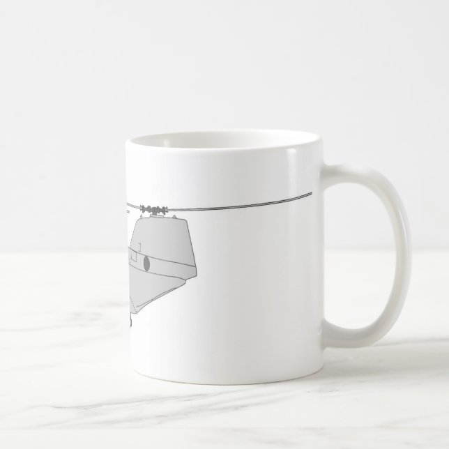 Mug Hélicoptère de transport de fret de CH-46E (Droite)