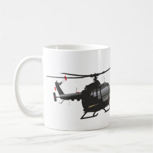 Mug Hélicoptère léger noir allemand