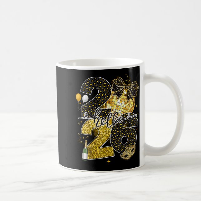 Mug Hello 2026 Happy New Year Disco Ball Nye Countdown (Droite)