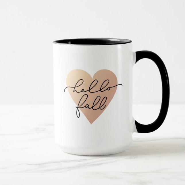 Mug Hello Fall Love Heart (Droite)