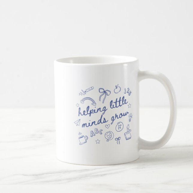 Mug Helng Little Minds Grow Cute New Teacher Creative  (Droite)
