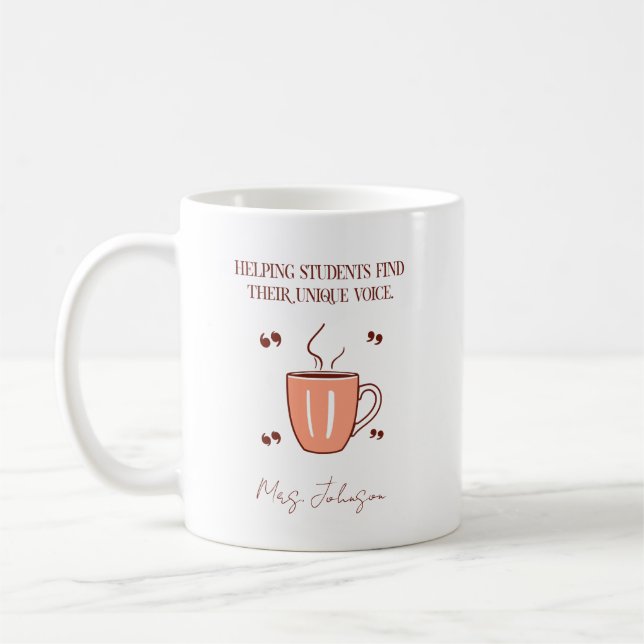 Mug Helping Students Find Their Unique Voice Teacher (Gauche)