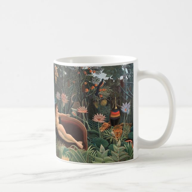 Mug Henri Rousseau Le rêve Jungle Fleurs Surréalisme (Droite)
