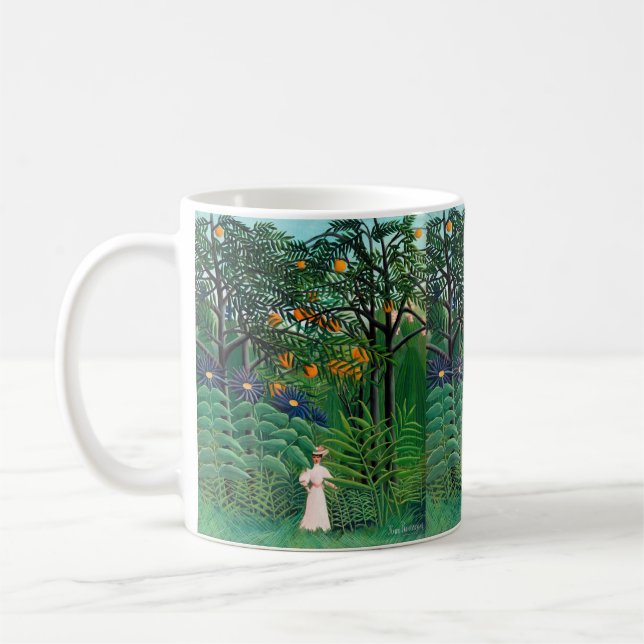 Mug Henri Rousseau - Une femme marche dans une forêt e (Gauche)