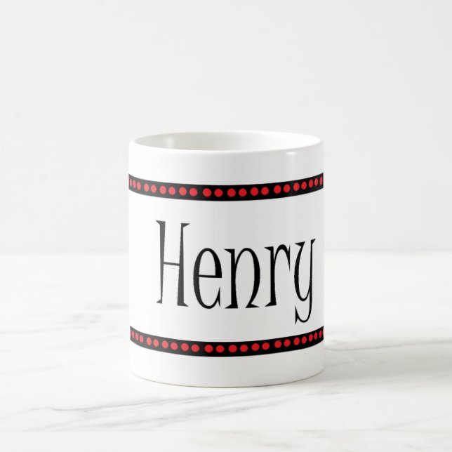 Mug Henry pointille le nom (Centre)