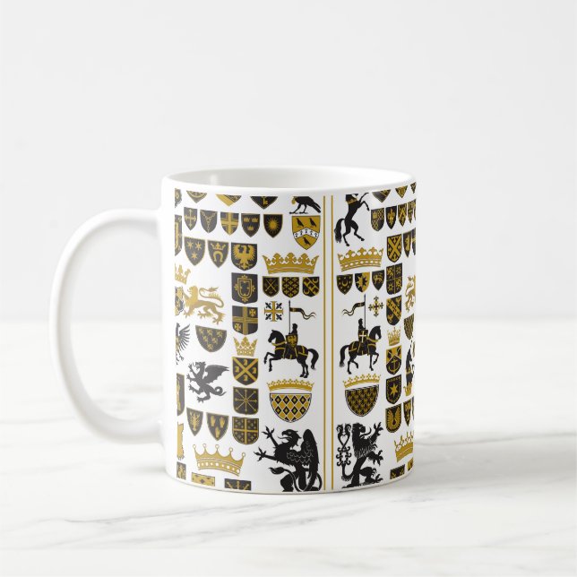 Mug HÉRALDRY Crêtes et symboles (Gauche)