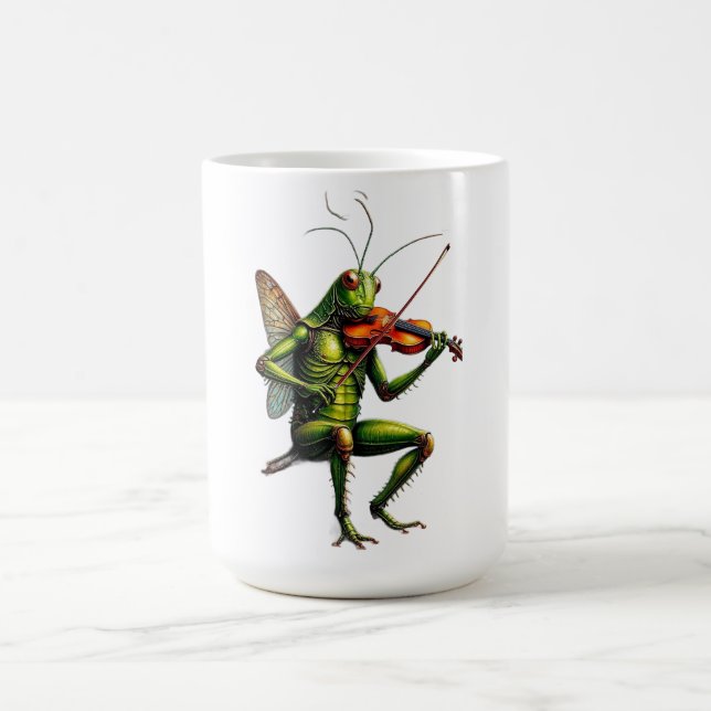 Mug Herbier Joueur de Violon Graphique Manches Longues (Centre)