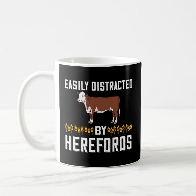 Mug Hereford Cow Cattle Bull Beef Farm (Gauche)