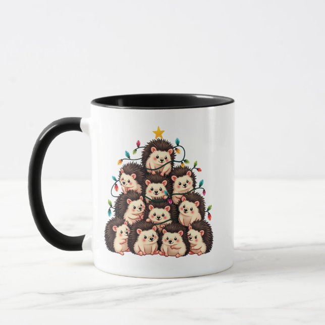 Mug Hérisson Arbre de Noël Joyeux Noël Noël Noël Noël  (Gauche)