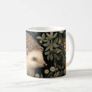 Mug Hérisson dans le style Forest William Morris