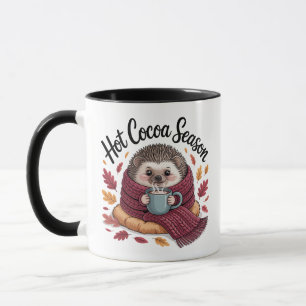 Mug Hérisson de cacao chaud automne