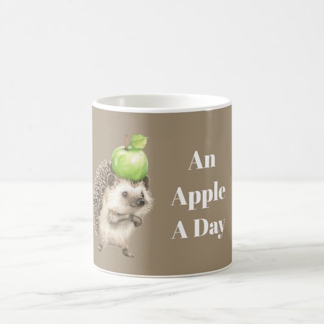 Mug Hérisson de la pomme verte quotidienne (Centre)