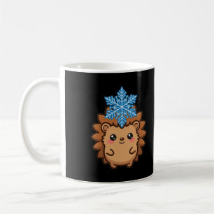 Mug Hérisson de Noël flocon de neige