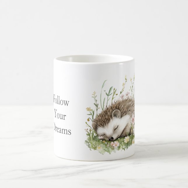 Mug Hérisson de rêve floral (Centre)
