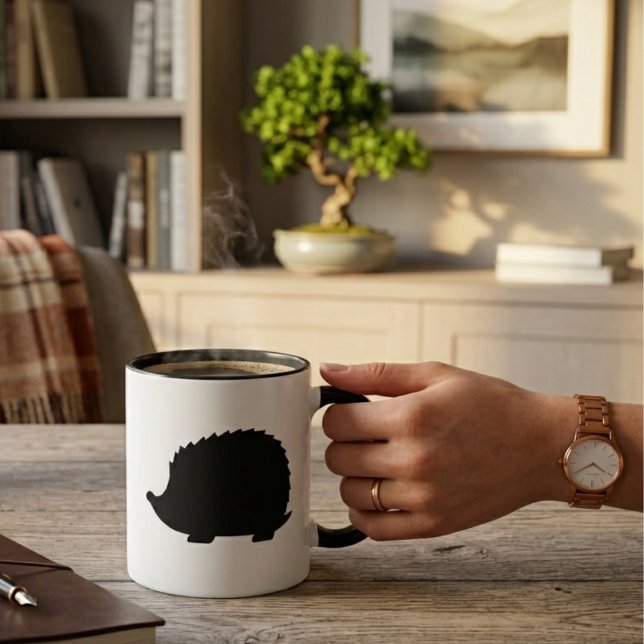Mug Hérisson noir (Créateur téléchargé)