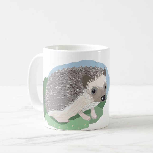 Mug Hérisson pour bébé mignon modifiable (Devant gauche)