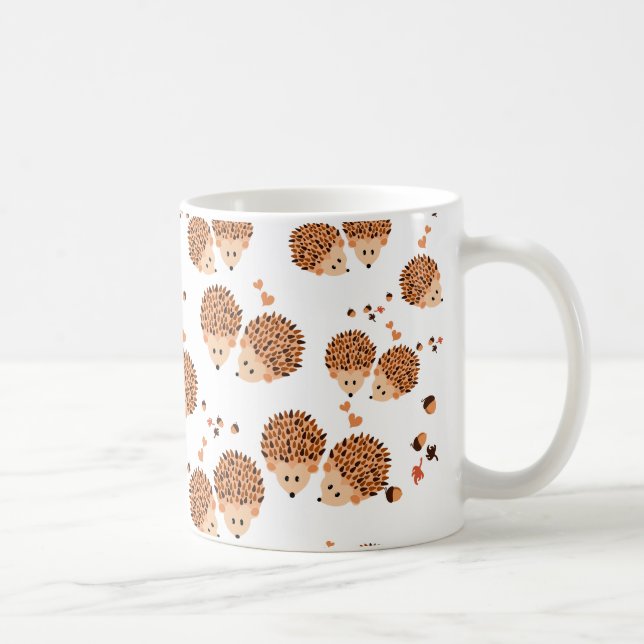 Mug hérissons en automne (Droite)