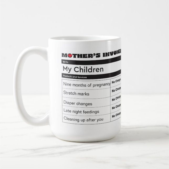 Mug Héritage de l'amour - Personnalisé avec vos photos (Gauche)