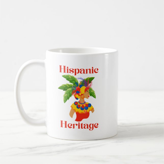 Mug Héritage hispanique Femme hispanique  (Gauche)