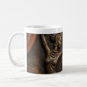 Mug Héritage tribal africain sculpté 