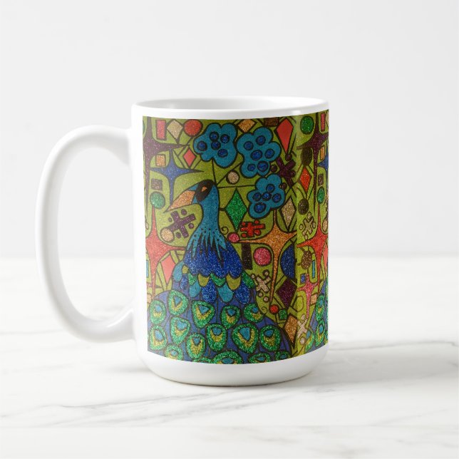 Mug Herman la Parties scintillant magique Peacock (Gauche)