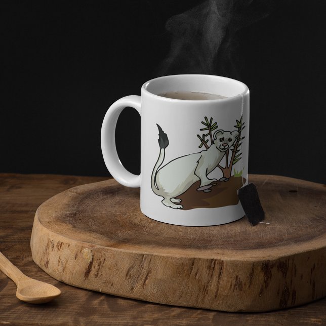Mug Hermine blanche belette hiver animal sauvage (Créateur téléchargé)