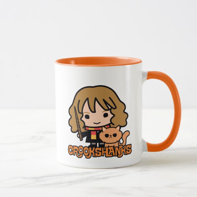 Mug Hermione et Crookshanks en dessin animé (Droite)