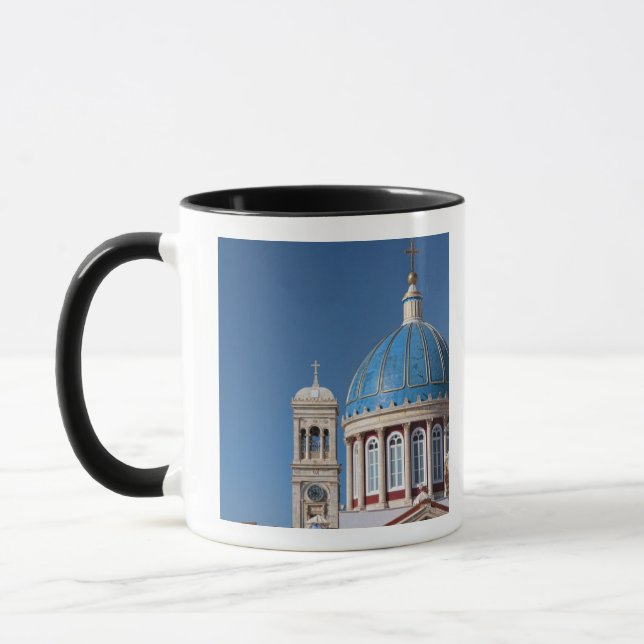 Mug Hermoupolis, île de Syros, Grèce. Dôme bleu de (Gauche)
